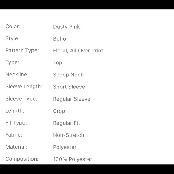 🤩HP🤩🌷$3for$30🌷 Dusty  pink floral blouse - Picture 6 of 6